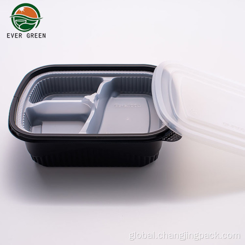 Bento Plastic Container Ever Green Food Grade Container Disposable Microwave Bowl Manufactory